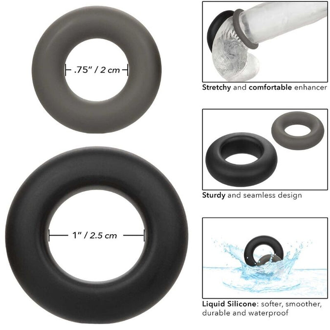 Calexotics – Alpha Prolong Set aus 2 Ringen Grau