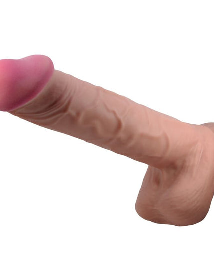 Pleasurements – Pretty Love – Realistischer Dildo aus gleitendem Material, Braun, 26 cm