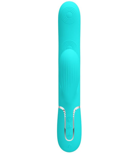 Pretty Love – Perlita Multifunction 3 In 1 G – Spot Vibrator Aqua Green