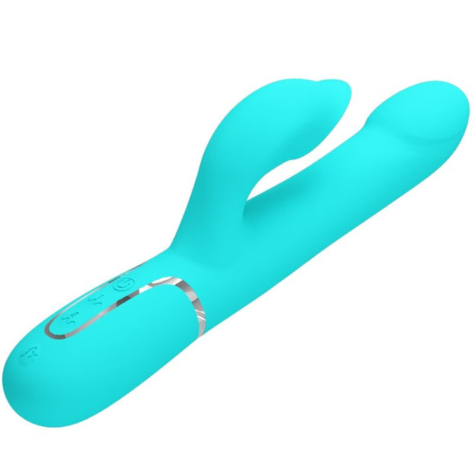 Pretty Love – Rabbit Vibrator Perlen Aqua Grün
