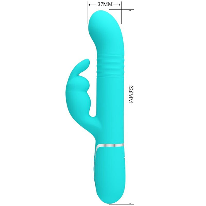 Pretty Love – Coale Rabbit Vibrator Perlen Aqua Grün