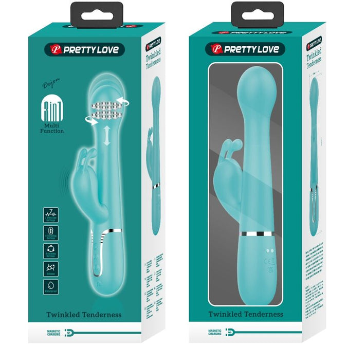 Pretty Love – Dejon Rabbit Vibrator 3 In 1 Multifunktion Aqua Grün