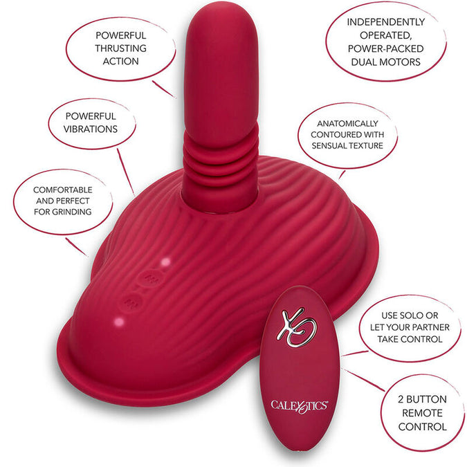 Calexotics – Rider Massager Doppelmotor Fernbedienung Rot
