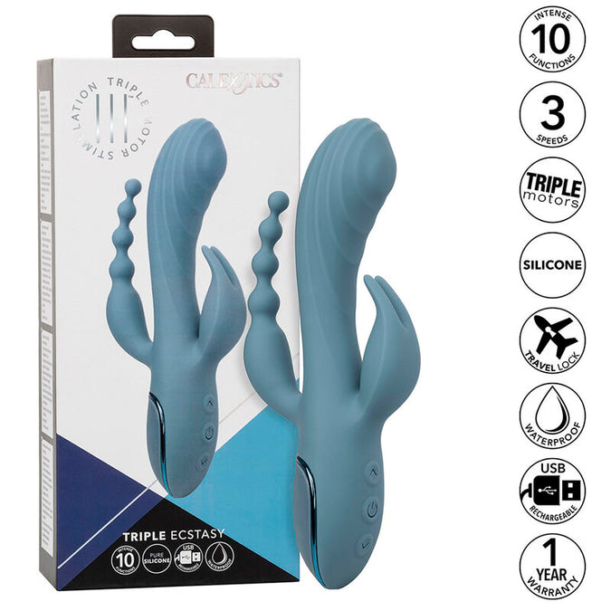 Calexotics – Vibrator Triple Ecstasy Grijs