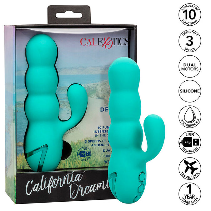 Calexotics – Del Mar Diva Vibrator Rabbit Aqua Grün von California Dreaming