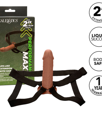 Calexotics – Performance Maxx Life – Like Extension mit Harness Braune Haut