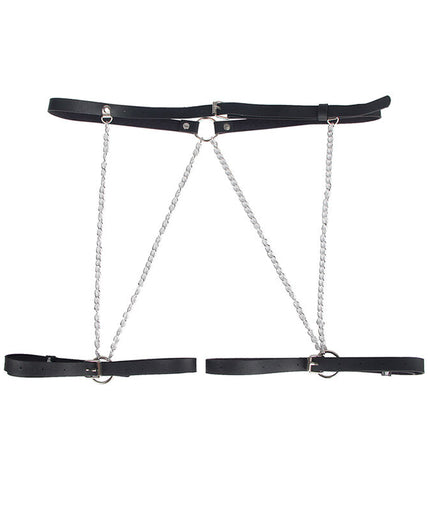 Subblime – Leder Gürtel Harness Schwarz Einheitsgröße
