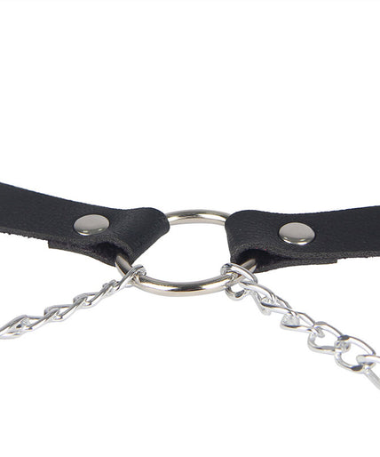 Subblime – Leder Gürtel Harness Schwarz Einheitsgröße