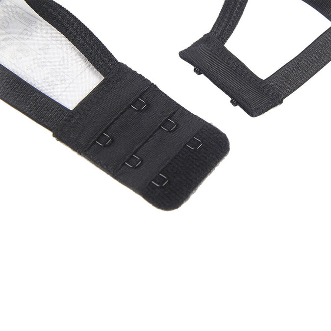 Subblime – 3-teiliges Set BH + String + Spitzen Strumpfhalter Schwarz S/m