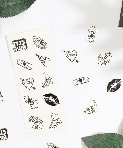 Secret Play – Set Of 10 Candy Collection Temporary Tattoos