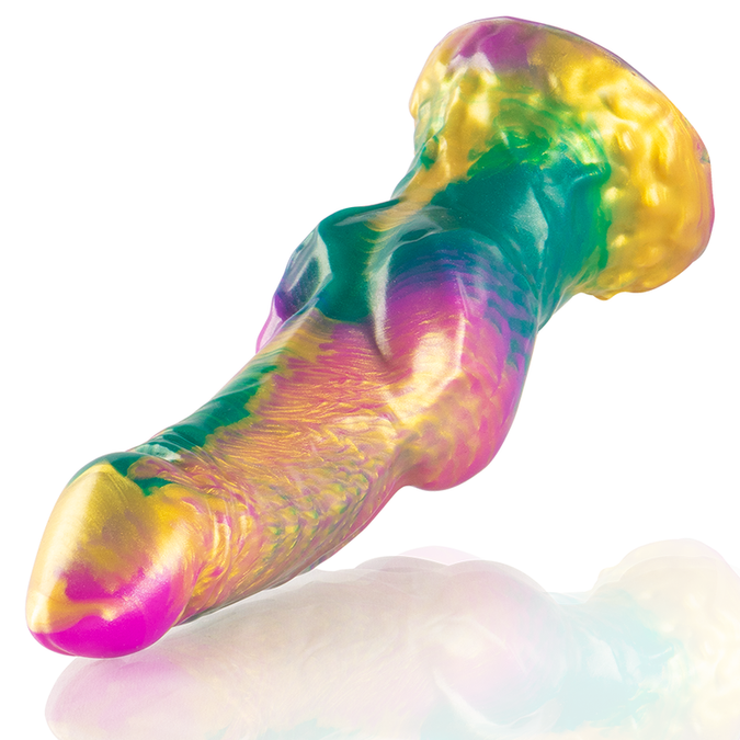 Epic – Iris Dildo mit Regenbogen-Hoden des Pleasure