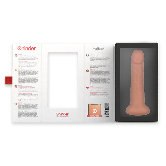 Oninder – Kleiner Bogotá Vibrator Dildo 9 Geschwindigkeiten Natur 17,5 cm – Ø – 4 cm – Kostenlose App