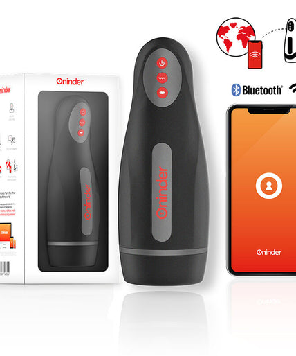 Oninder – Seoul Wiederaufladbarer männlicher Masturbator mit 10 Geschwindigkeiten – Kostenlose App