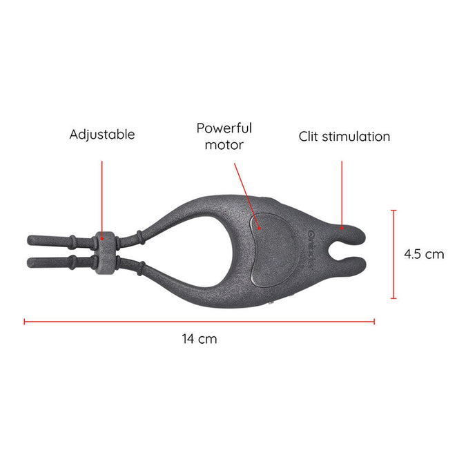 Oninder – Pampa Rechargeable Adjustable Vibrator Ring With Clitoris Stimulator 10 Speed – Free App