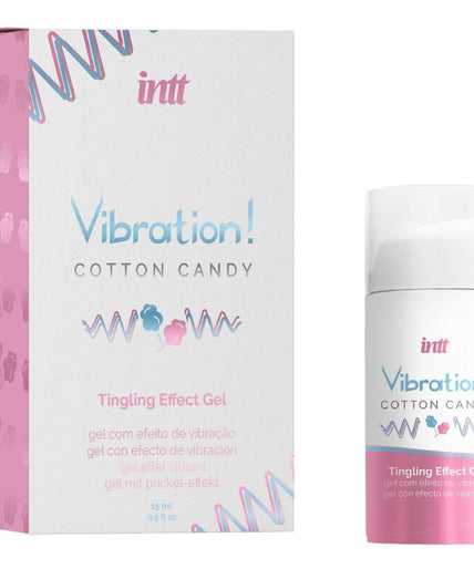 Intt – Kraftvolles Intim-Stimulans Cotton Candy Flüssiges Vibrator-Gel 15 ml