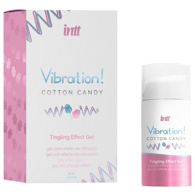 Intt – Kraftvolles Intim-Stimulans Cotton Candy Flüssiges Vibrator-Gel 15 ml