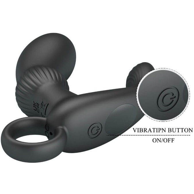 Pleasurements – Pretty Love – Cayla Prostata Vibrator mit Fernbedienung – Schwarz