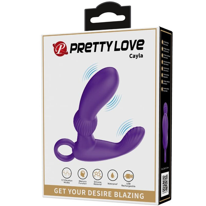 Pleasurements – Pretty Love – Cayla Prostata Vibrator mit Fernbedienung – Flieder