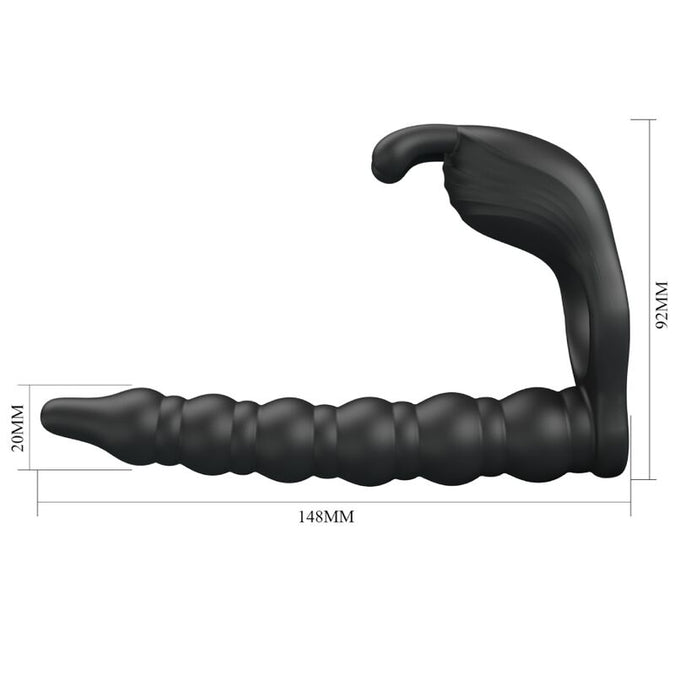 Pretty Love – Blackney Penisring met zwarte vibratorplug