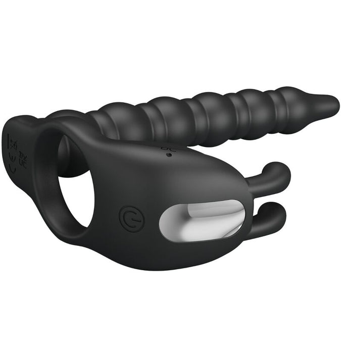 Pretty Love – Blackney Penisring met zwarte vibratorplug