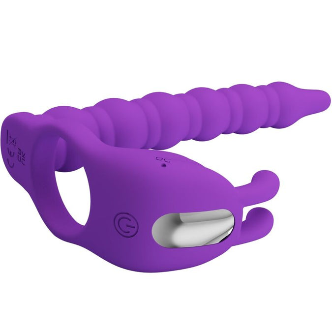 Pretty Love – Blackney Penissring Met Lila Vibrator Plug