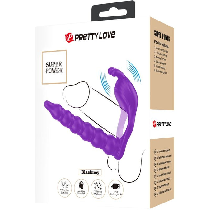 Pretty Love – Blackney Penissring Met Lila Vibrator Plug