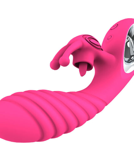 Armony – Vicky Rabbit Vibrator mit Fuchsia Zugring Zunge
