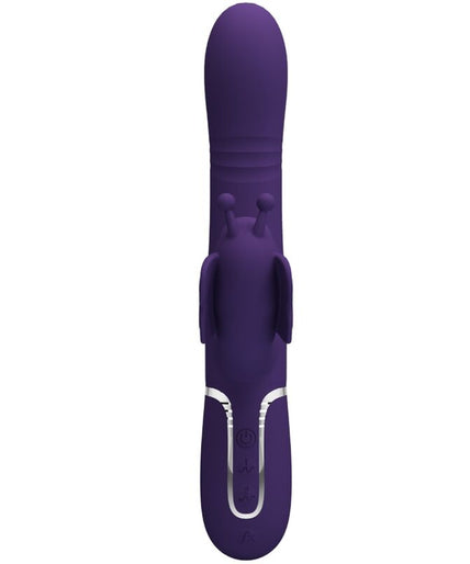 Pretty Love – Multifunktionaler Rabbit Vibrator 4 In 1 Schmetterling Lila
