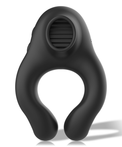 Armony – Silicone Vibrator Ring 3 Motors Rechargeable Black – Gold