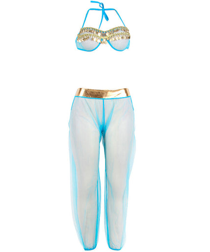 Subblime – India Style Blue Lingerie Set L/xl