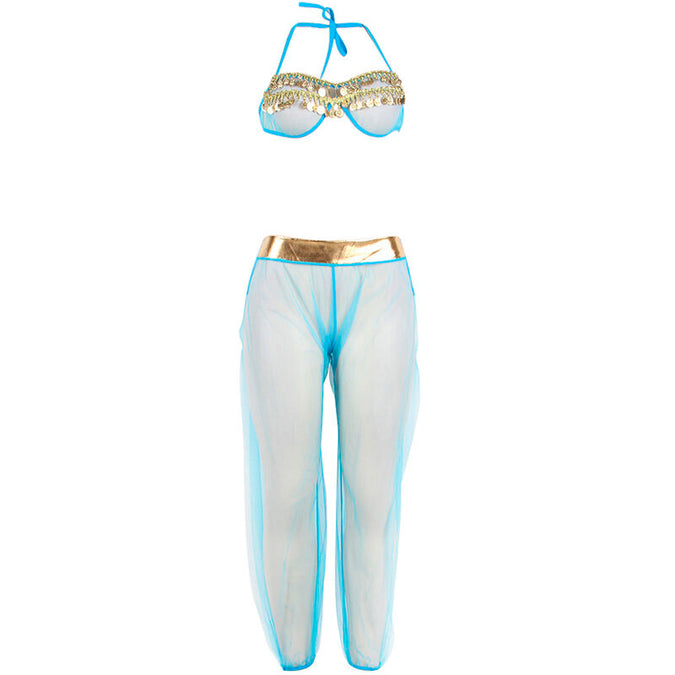 Subblime – India Stil Blaues Dessous Set L/xl