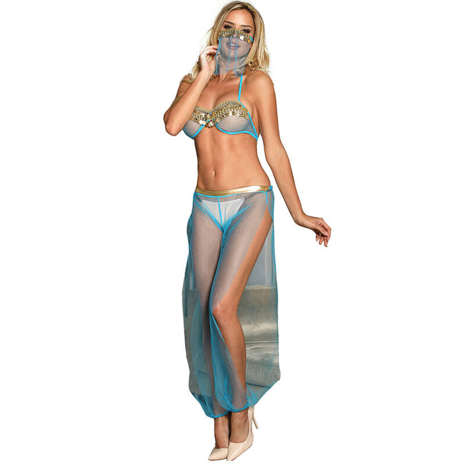 Subblime – India Stil Blaues Dessous Set L/xl