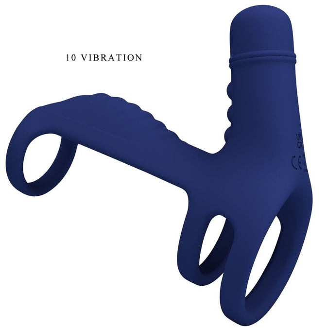 Pretty Love – Elish Vibrationsring mit Verlängerung Blau