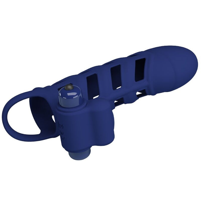 Pretty Love – Altaf Vibrationsring mit Silikonhülle Blau