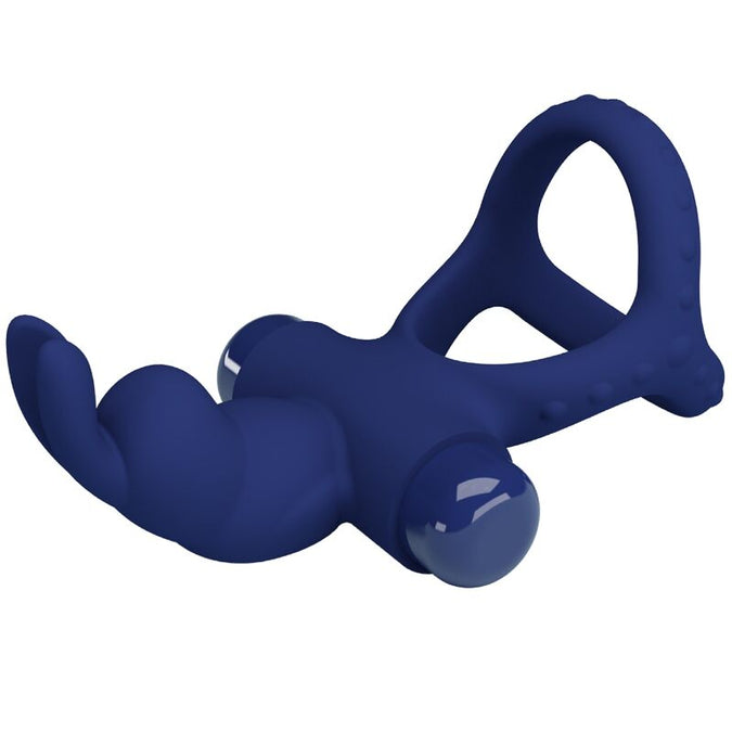 Pretty Love – Luchito Double Vibrating Ring Rabbit Blue