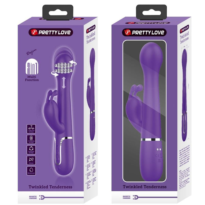 Pretty Love – Dejon Rabbit Vibrator 3 In 1 Multifunktion Lila