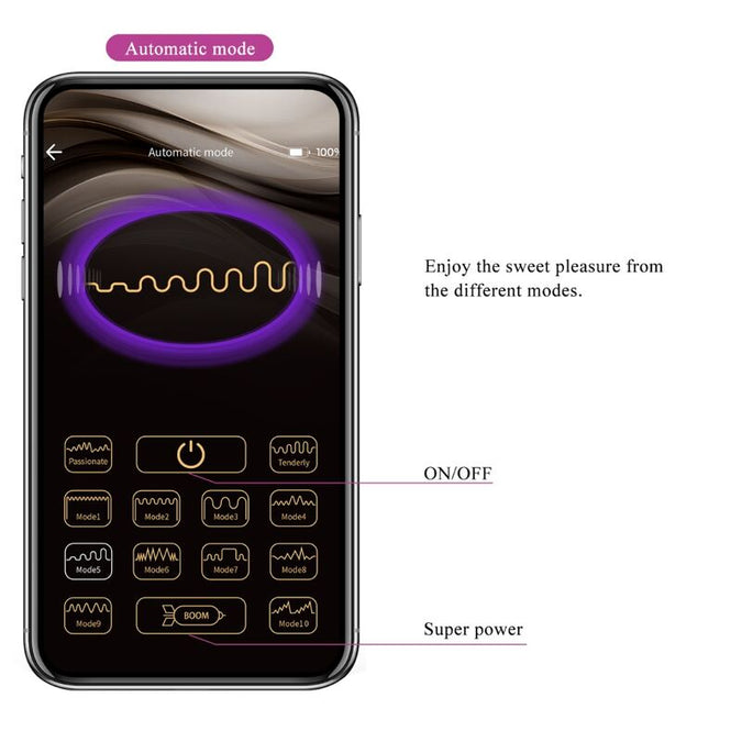 Pretty Love – Hector Elektroschock Vibrator mit kostenloser App Violett