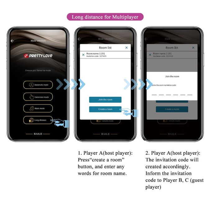 Pretty Love – Hector Elektroschock Vibrator mit kostenloser App Violett