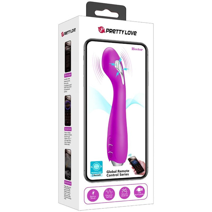 Pretty Love – Hector Elektroschock Vibrator mit kostenloser App Violett