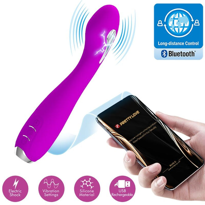 Pretty Love – Hector Elektroschock Vibrator mit kostenloser App Violett