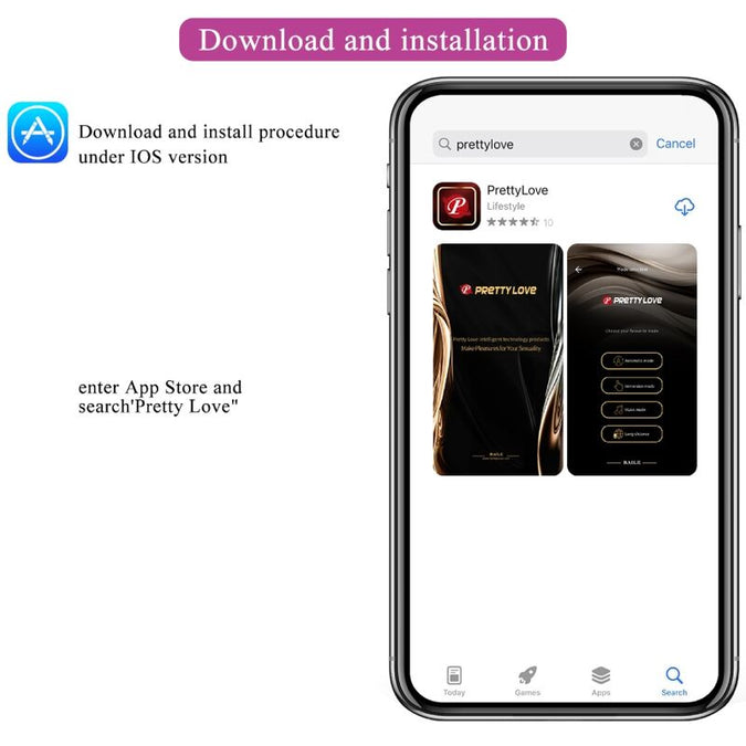 Pretty Love – Hector Elektroschock Vibrator mit kostenloser App Violett