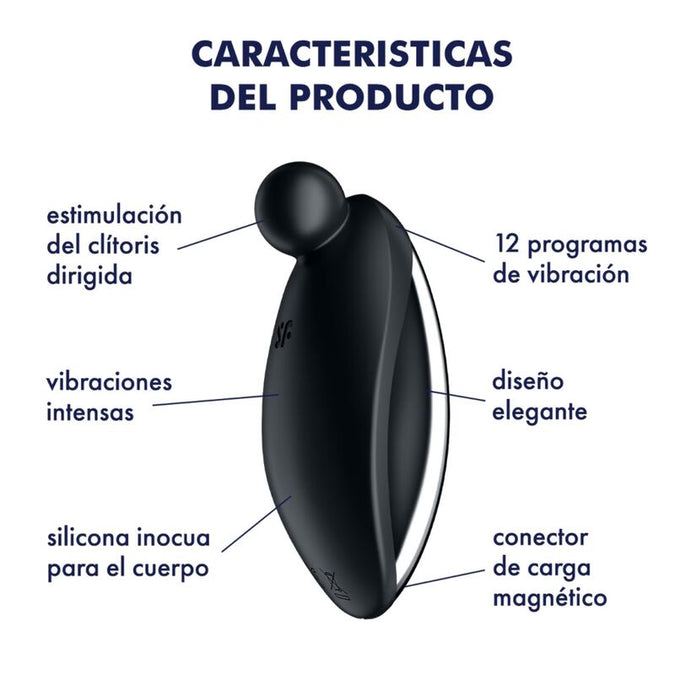 Satisfyer – Spot On 2 Lay-On Vibrator Schwarz