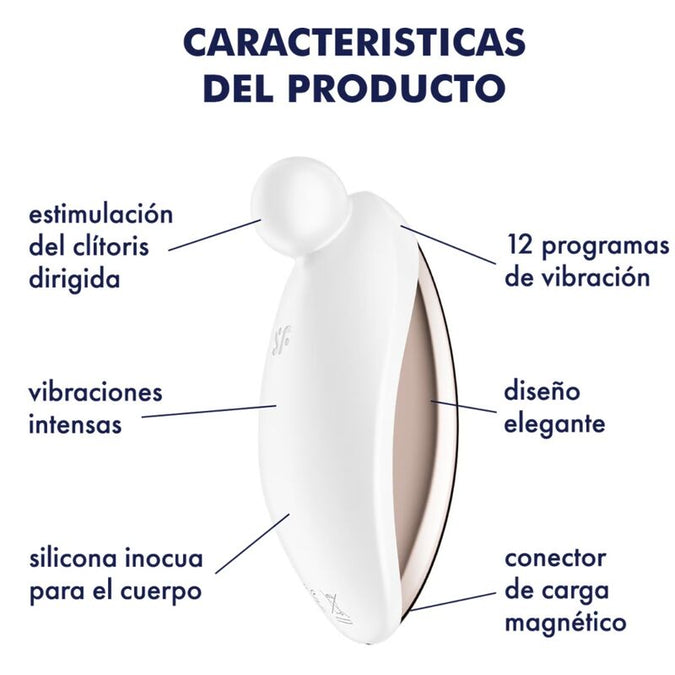 Satisfyer – Spot On 2 Lay-On Vibrator Weiß