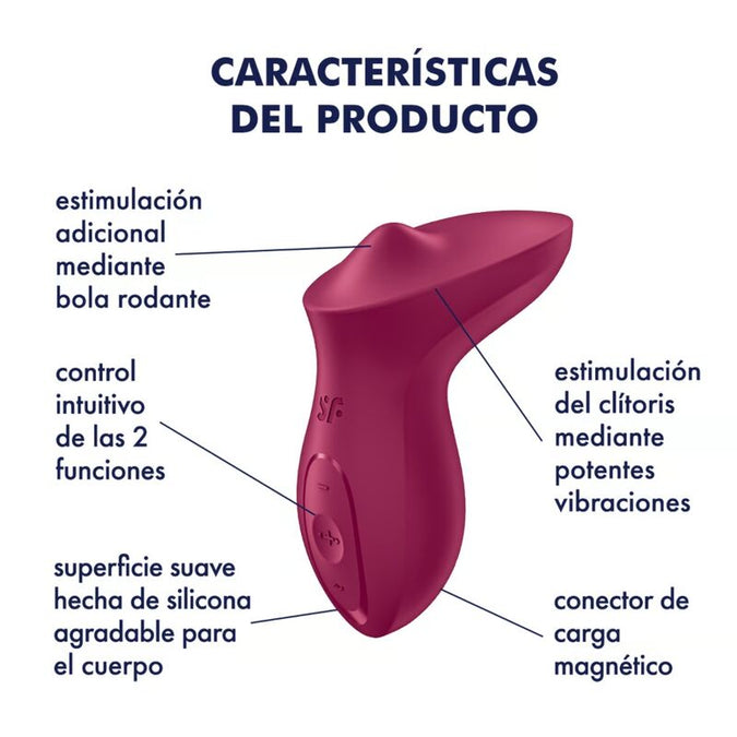 Satisfyer – Exciterrr Auflege-Vibrator für Klitoris Beerenfarbe