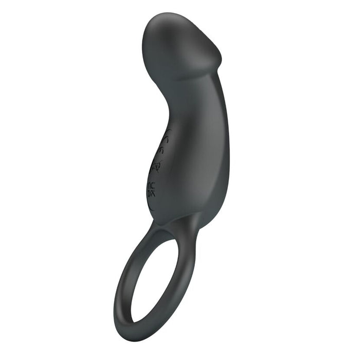 Pretty Love – Trae Vibrationsring in Schwarz mit Stimulator
