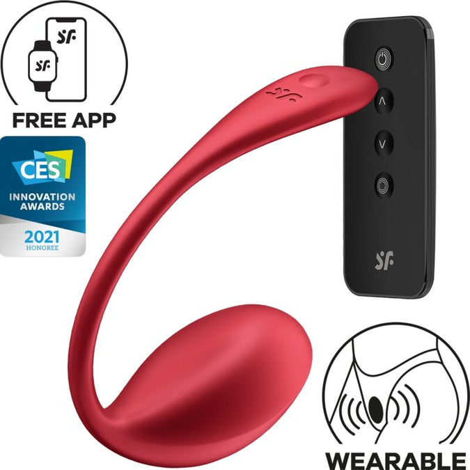 Satisfyer – Glänzender Petal G-Punkt Fernbedienungs-Stimulator Rot Kostenlose App