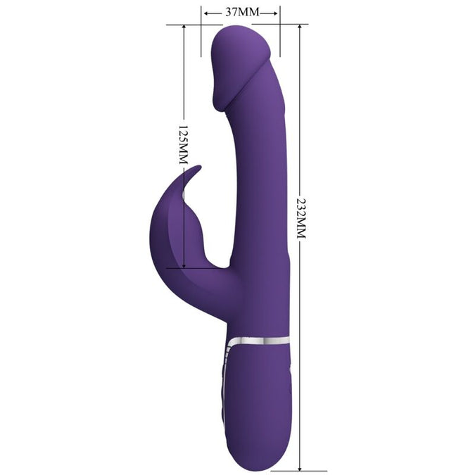 Pretty Love – Kampas Rabbit 3-in-1 Multifunktionsvibrator mit Zunge Violett