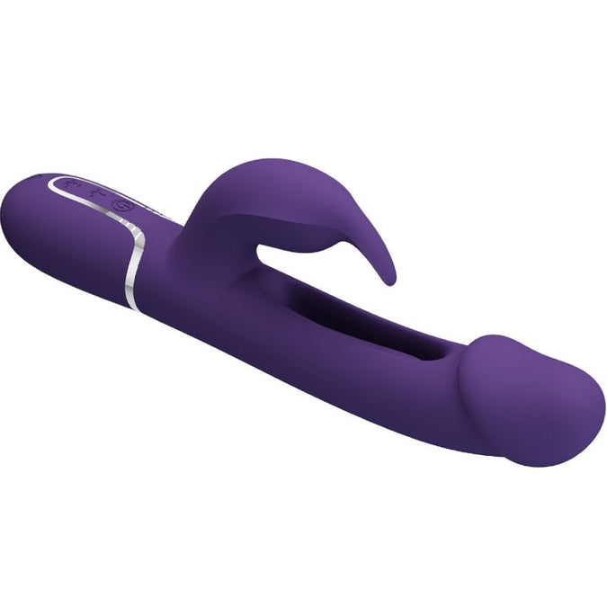 Pretty Love – Kampas Rabbit 3-in-1 Multifunktionsvibrator mit Zunge Violett