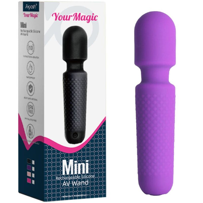Armony – Ihr magischer Massager & Vibrator Wiederaufladbar 10 Vibrationsstab Punkte Lila