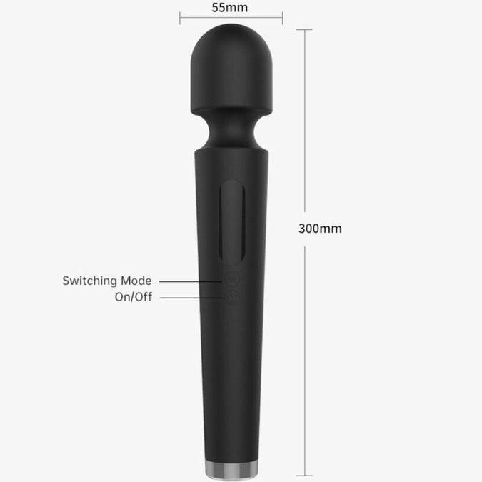 Armony – X Power Grote Massager & Vibrator 7 Trillingen Zwart